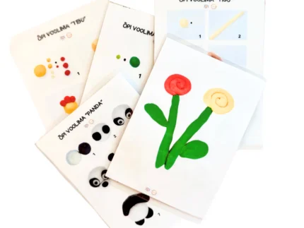 Nutika voolimiskomplekti voolimise õppekaardid 5tk