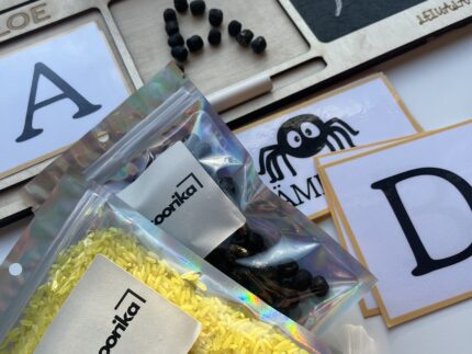 Montessori õppemäng, loe-loo-kirjuta